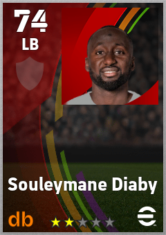 Souleymane Diaby — LB, OVR 74, MAX 74
