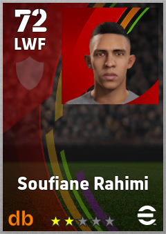Soufiane Rahimi eFootball player card