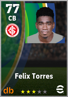 Felix Torres — CB, OVR 77, MAX 77