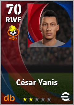 César Yanis — RWF, OVR 70, MAX 70
