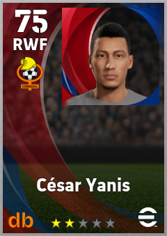 César Yanis eFootball player card