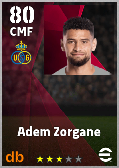 Adem Zorgane — CMF, OVR 80, MAX 80
