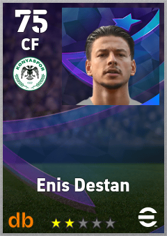 Enis Destan — CF, OVR 75, MAX 75