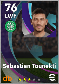 Sebastian Tounekti — LWF, OVR 76, MAX 76