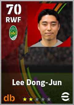 Lee Dong-Jun — RWF, OVR 70, MAX 70