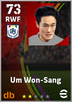 Um Won-Sang — RWF, OVR 73, MAX 73