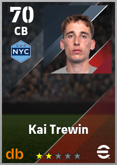 Kai Trewin — CB, OVR 70, MAX 70