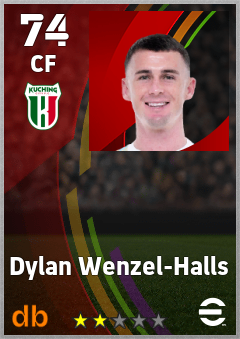 Dylan Wenzel-Halls — CF, OVR 74, MAX 74