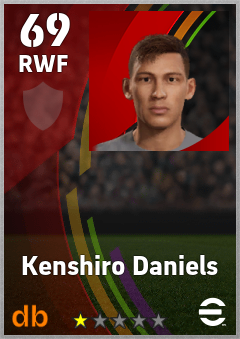 Kenshiro Daniels eFootball player card
