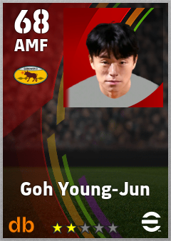 Goh Young-Jun — AMF, OVR 68, MAX 68