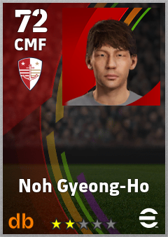 Noh Gyeong-Ho — CMF, OVR 72, MAX 72