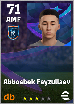Abbosbek Fayzullaev — AMF, OVR 71, MAX 71