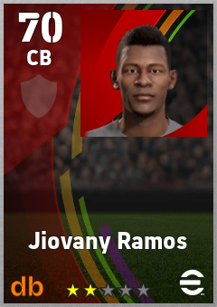 Jiovany Ramos — CB, OVR 70, MAX 70