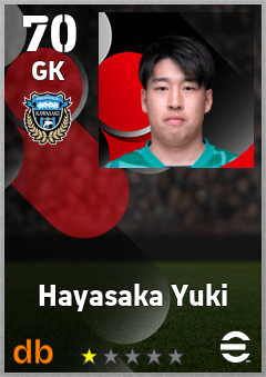 Hayasaka Yuki — GK, OVR 70, MAX 70