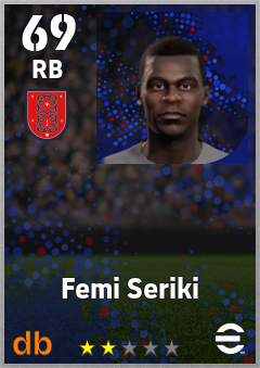 Femi Seriki — RB, OVR 69, MAX 69