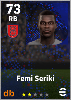 Femi Seriki eFootball player card