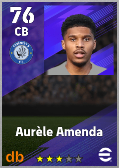 Aurèle Amenda — CB, OVR 76, MAX 76