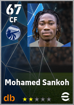 Mohamed Sankoh — CF, OVR 67, MAX 67