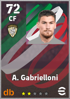A. Gabrielloni — CF, OVR 72, MAX 72