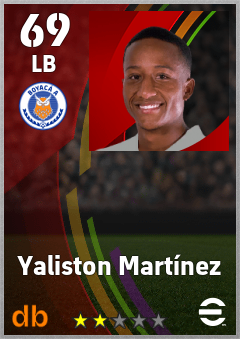 Yaliston Martínez — LB, OVR 69, MAX 69