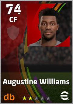 Augustine Williams — CF, OVR 74, MAX 74