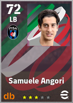 Samuele Angori — LB, OVR 72, MAX 72