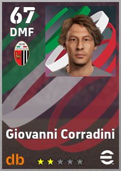 Giovanni Corradini — DMF, OVR 67, MAX 67
