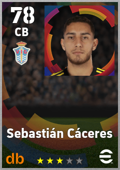 Sebastián Cáceres eFootball player card