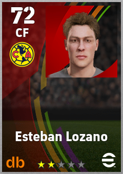 Esteban Lozano — CF, OVR 72, MAX 72