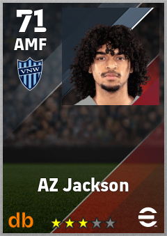 AZ Jackson eFootball player card