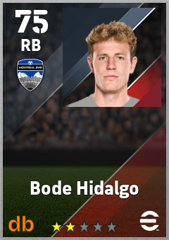Bode Hidalgo — RB, OVR 75, MAX 75