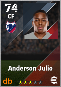 Anderson Julio — CF, OVR 74, MAX 74