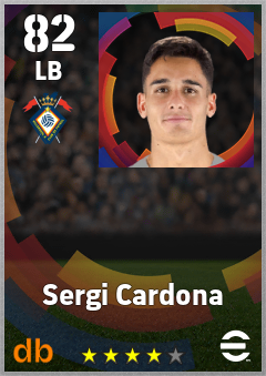 Sergi Cardona — LB, OVR 82, MAX 82