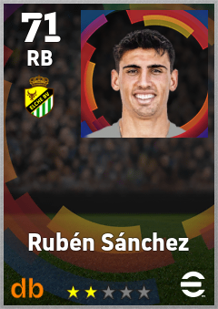 Rubén Sánchez eFootball player card