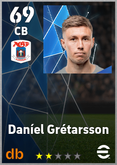 Daníel Grétarsson eFootball player card
