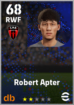 Robert Apter — RWF, OVR 68, MAX 68