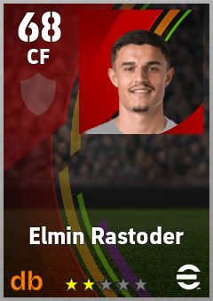 Elmin Rastoder — CF, OVR 68, MAX 68