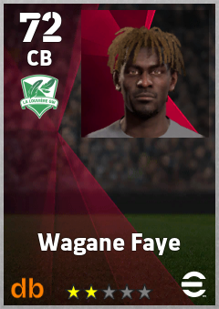 Wagane Faye — CB, OVR 72, MAX 72