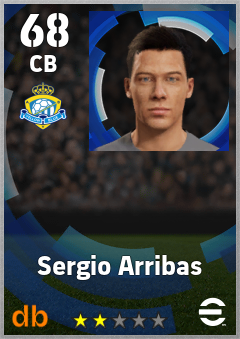 Sergio Arribas — CB, OVR 68, MAX 68