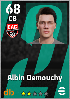 Albin Demouchy — CB, OVR 68, MAX 68