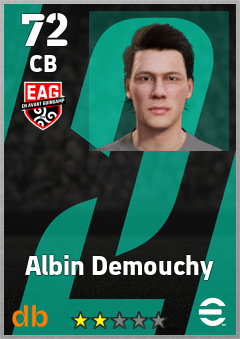 Albin Demouchy — CB, OVR 72, MAX 72