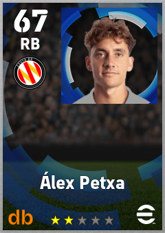 Álex Petxa — RB, OVR 67, MAX 67