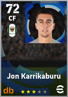 Jon Karrikaburu — CF, OVR 72, MAX 72