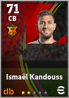 Ismaël Kandouss — CB, OVR 71, MAX 71