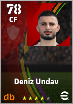 Deniz Undav eFootball player card