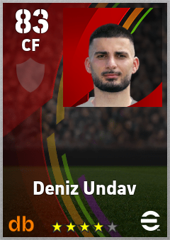 Deniz Undav eFootball player card
