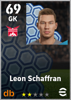 Leon Schaffran — GK, OVR 69, MAX 69