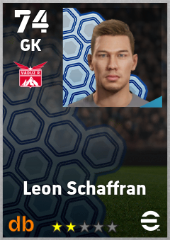 Leon Schaffran — GK, OVR 74, MAX 74