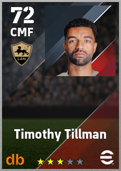 Timothy Tillman eFootball player card