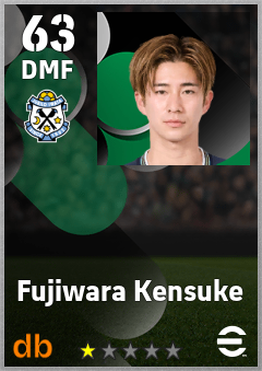 Fujiwara Kensuke — DMF, OVR 63, MAX 63